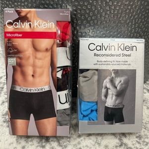 Mens Calvin Klein boxer briefs size small, 2 NEW packages- 7 pairs!!